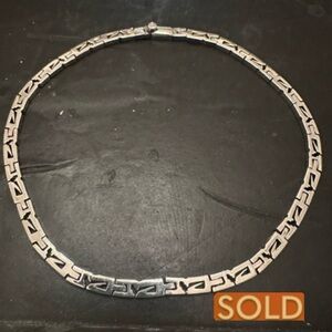 ❌SOLD❌ Sterling Silver 925 Mexico Taxco TC-146 Necklace 74.5 Grams 17-18” Long